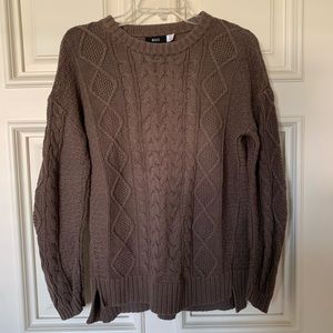 UO BDG Cable Knit Sweater with Elbow Pads